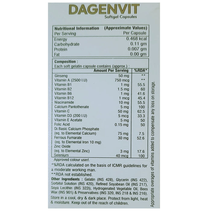 Dagenvit Softgel Capsule