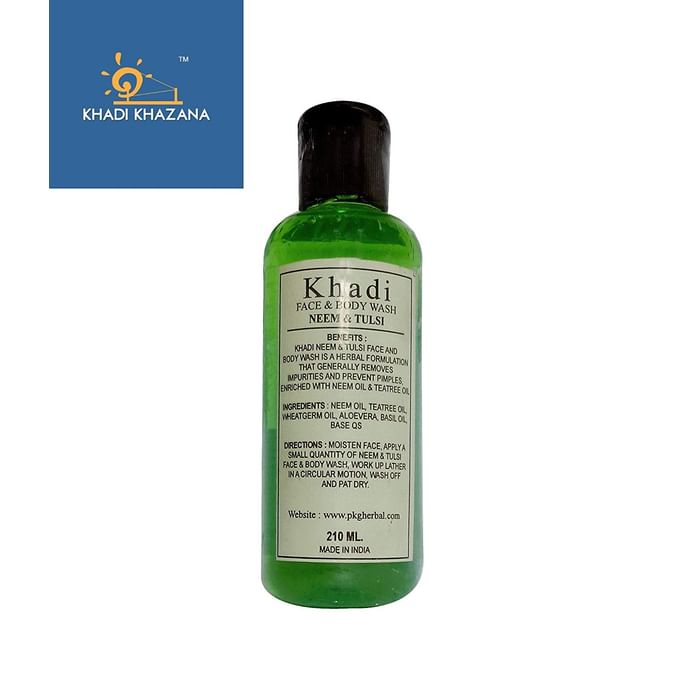 Khadi Herbal Neem & Tulsi Face and Body Wash - Classic Derma
