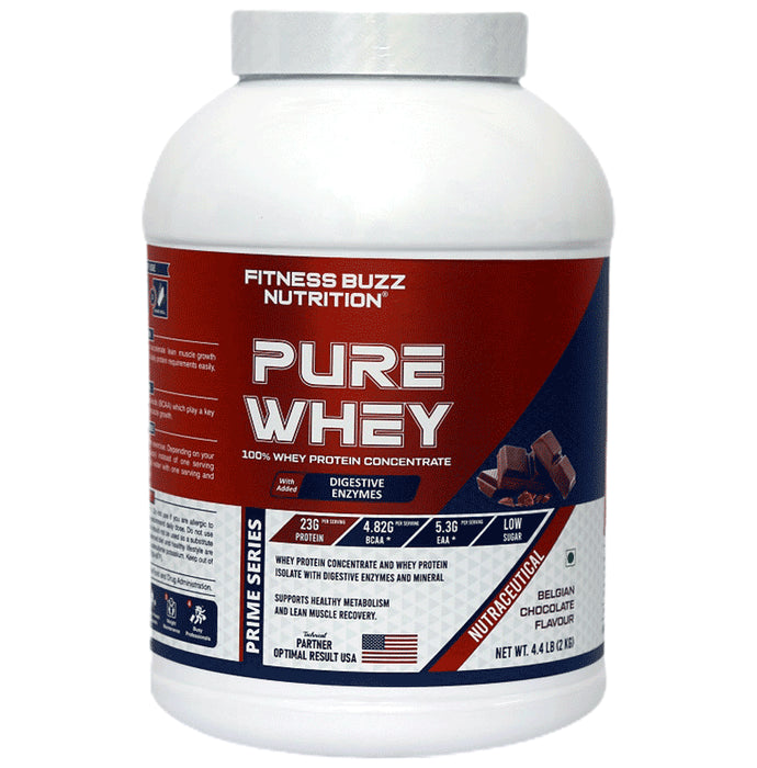 Fitness Buzz Nutrition Pure Whey Powder Chocolate - Classic Derma