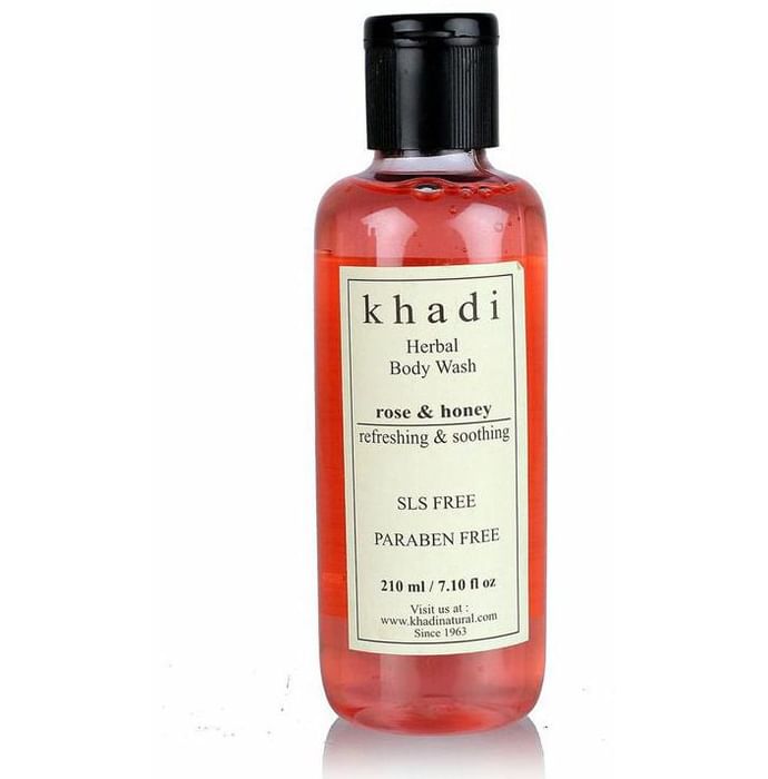 Khadi Herbal Rose & Honey Bath Refreshing SLS Paraben Free Body Wash - Classic Derma