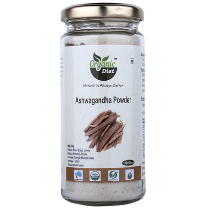 Organic Diet Ashwagandha Powder - Classic Derma