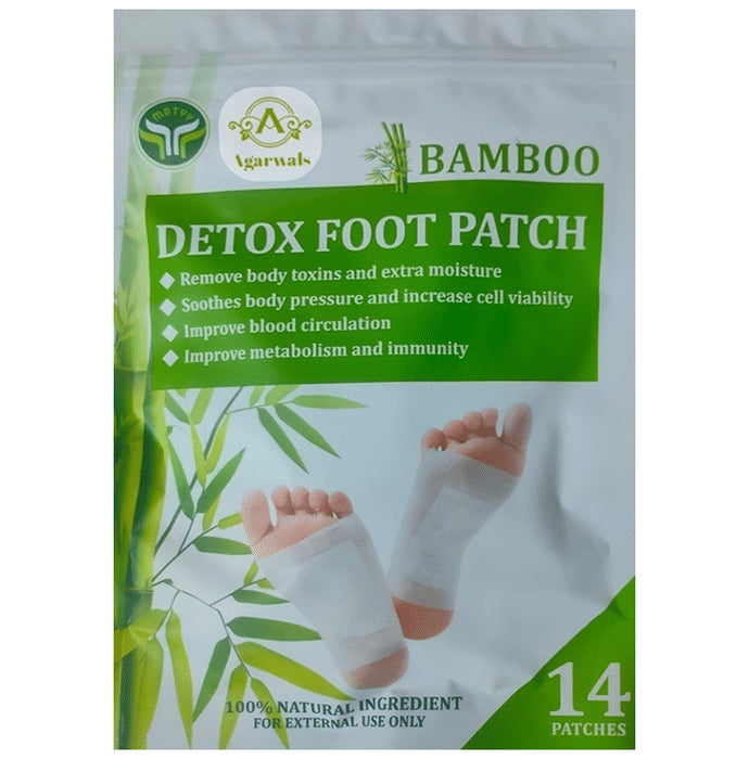 Agarwals Bamboo Detox Foot Patch (14 Each) - Classic Derma