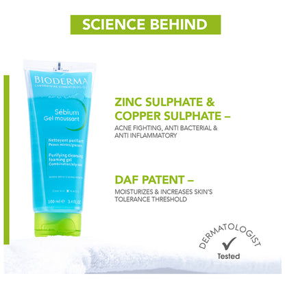 Bioderma Sebium Moussant Purifying Cleansing Foaming Gel