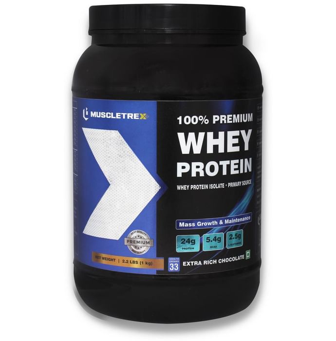 Muscletrex 100% Whey Protein Extra Rich Chocolate - Classic Derma
