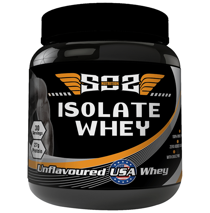SOS Nutrition Isolate Whey Protein Powder Unflavored - Classic Derma
