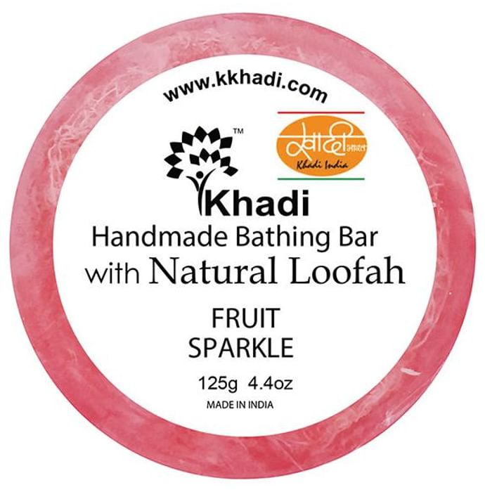 Khadi India Natural Loofah Handmade Bathing Bar - Classic Derma
