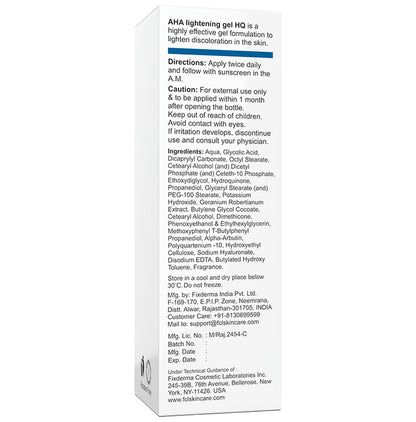 Fixderma Cosmetic Laboratories AHA Lightening Gel HQ