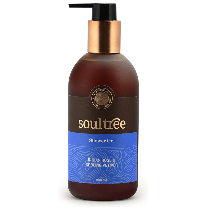 Soul Tree Indian Rose and Cooling Vetiver Shower Gel - Classic Derma