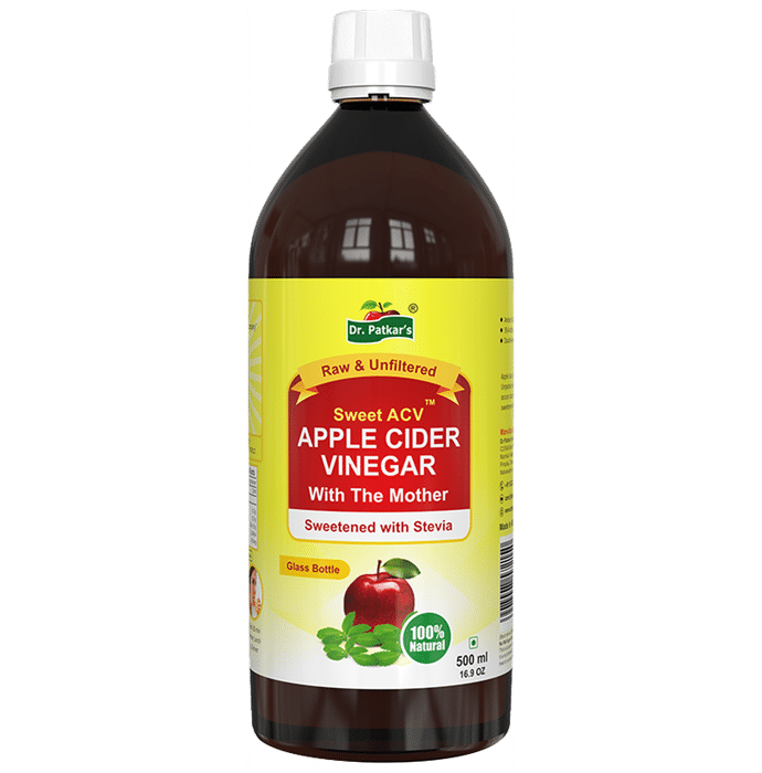 Dr. Patkar's Apple Cider Vinegar Stevia with the Mother (500ml Each) - Classic Derma