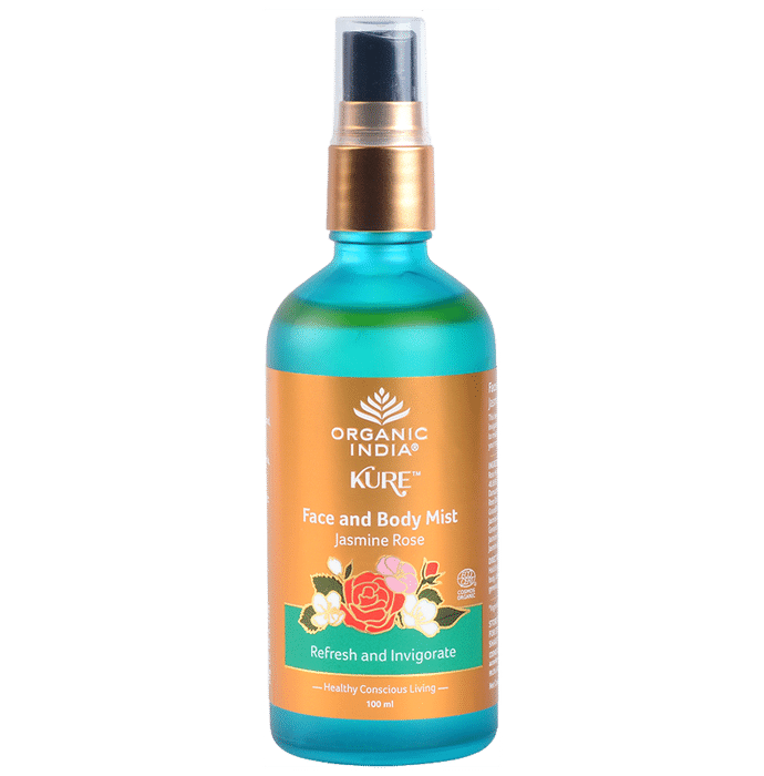 Organic India Kure Face and Body Mist Jasmine Rose - Classic Derma