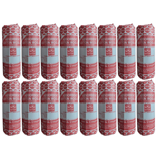 Agarwals Jayer Absorbent Surgical Cotton Wool (25gm Each) - Classic Derma