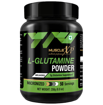 MuscleXP Micronized L-Glutamine Powder Unflavored with Shaker