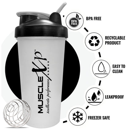 MuscleXP Micronized L-Glutamine Powder Unflavored with Shaker
