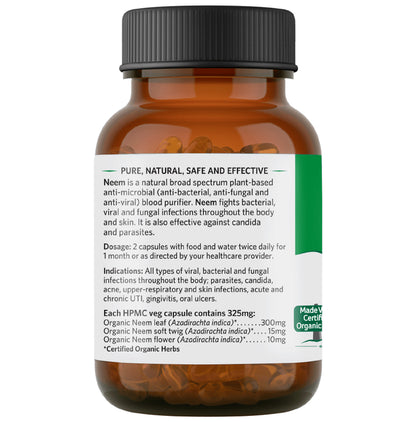 Organic India Neem Veg Capsule | Acts as Blood Purifier