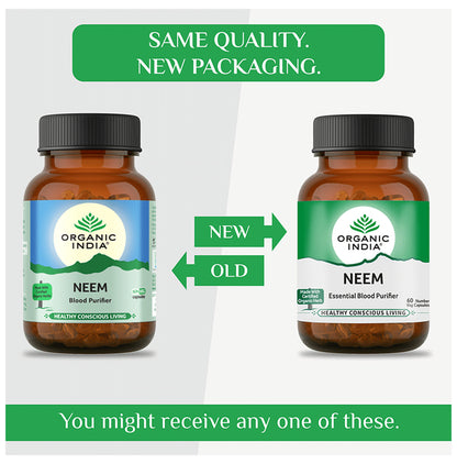 Organic India Neem Veg Capsule | Acts as Blood Purifier