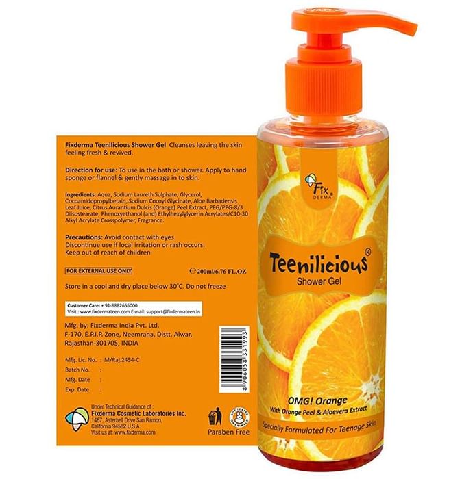 Fixderma Teenilicious Shower Gel OMG Orange