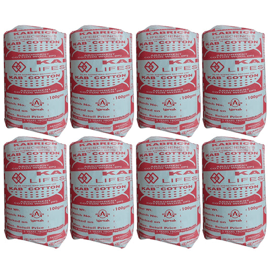 Agarwals Kab Prime Cotton Absorbent Surgical Cotton Wool (100gm Each) - Classic Derma