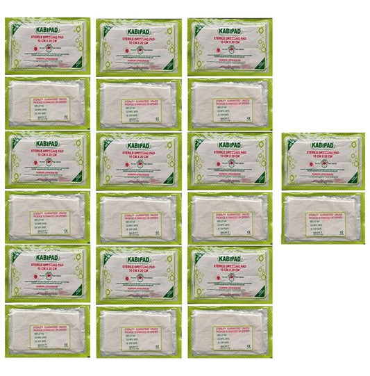 Agarwals Kabiron Kabipad Premium Combine Sterile Dressing Surgicals Pad 10cm x 20cm - Classic Derma