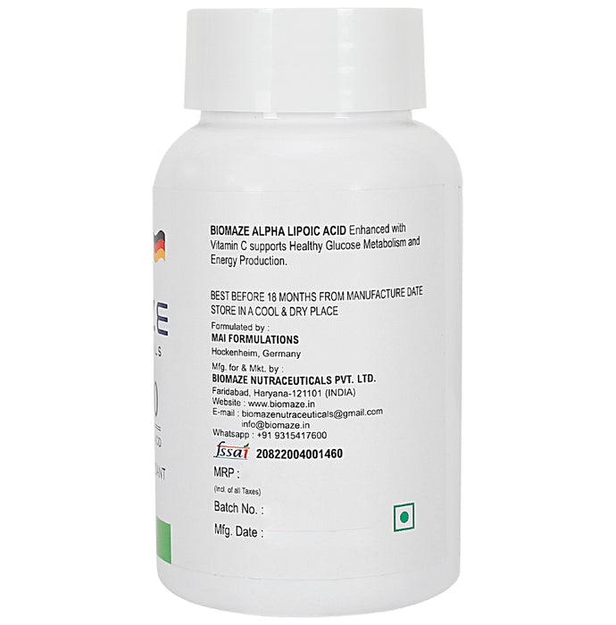 Biomaze Nutraceuticals Alpha Lipoic Acid 350mg Capsule