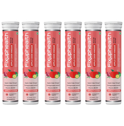 Fixuphealth Apple Cider Vinegar Effervescent Tablet with the Mother (15 Each) Apple - Classic Derma