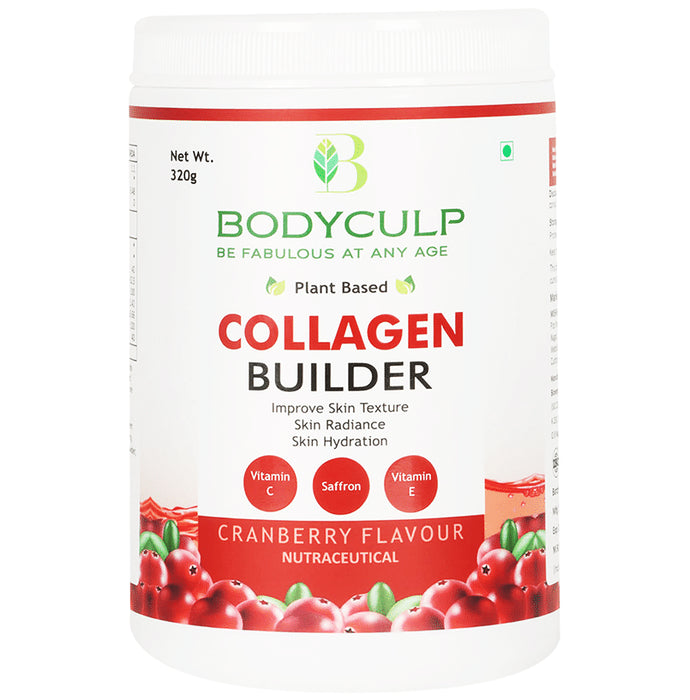 Bodyculp Collagen Builder Powder 45 Days Pack Plant Based Powder Cranberry - Classic Derma