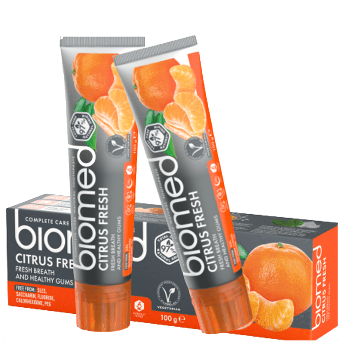 Buy Biomed Complete Care Natural Toothpaste (100gm Each) Citrus Fresh ...
