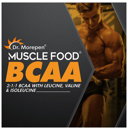 Dr. Morepen Muscle Food BCCA for Lean Muscles, Performance & Strength | Flavour Curious Cola
