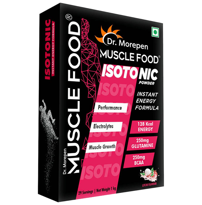 Dr. Morepen Muscle Food Isotonic Powder Litchi - Classic Derma