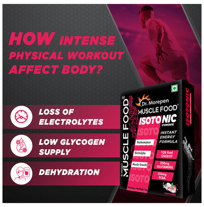 Dr. Morepen Muscle Food Isotonic Powder Litchi