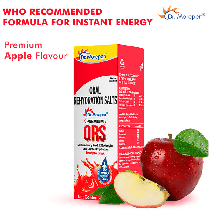Dr. Morepen Premium ORS Ready to Drink Apple