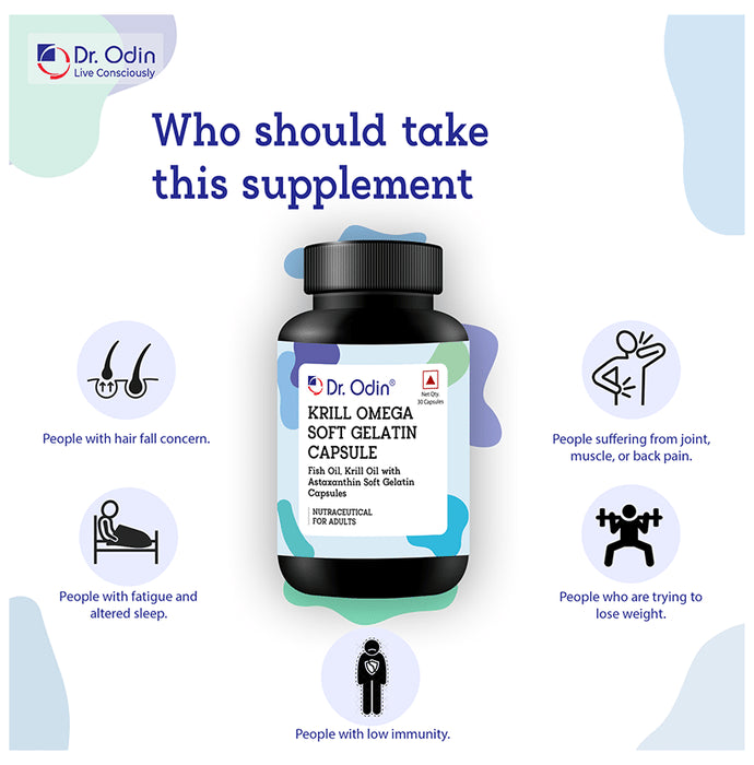 Dr. Odin Krill Omega Soft Gelatin Capsule