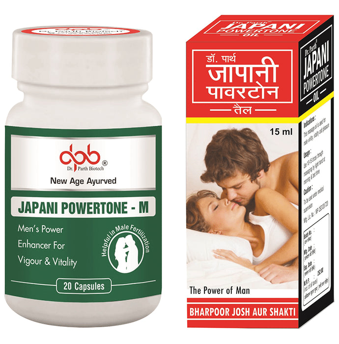 Dr. Parth Japani Powertone Oil (15ml) and Capsule (20) - Classic Derma