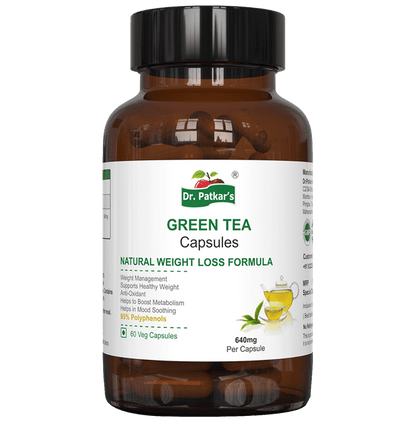 Dr. Patkar's Green Tea Veg Capsule for Glowing skin - Classic Derma