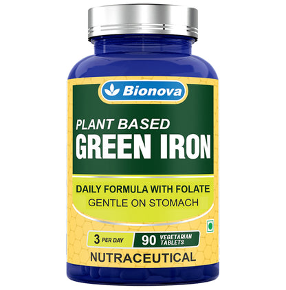 Bionova Plant Based Green Iron Vegetarian Tablet - Classic Derma