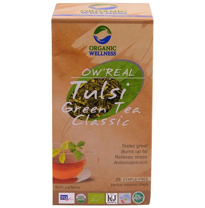 Organic Wellness OW'REAL Tulsi Green Tea Classic Infusion Bags - Classic Derma