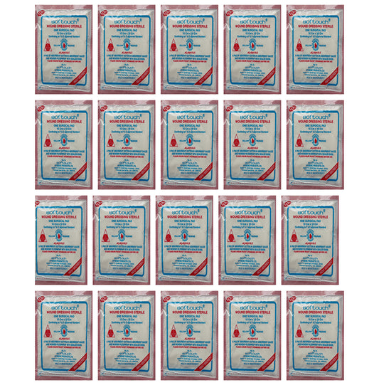 Agarwals Softouch Premium Sterile Combine Dressing Surgical Pad 10x10cm - Classic Derma