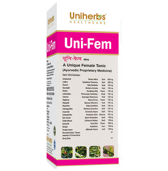 Uniherbs Uni-Fem Syrup Sugar Free