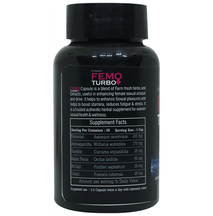 Dr.Bhargav’s Combo Pack of Femo Turbo Granules (100gm) & Femo Turbo Capsule (30)