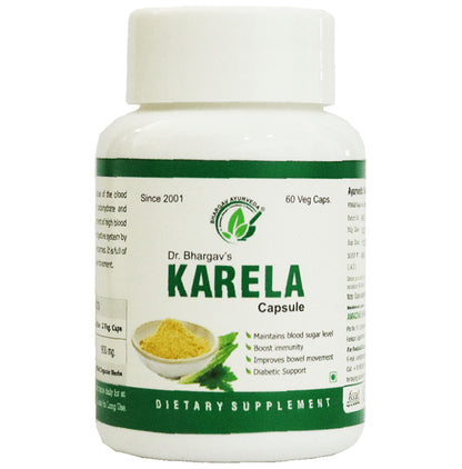 Dr.Bhargav’s Karela Veg Capsule (100 Each) - Classic Derma