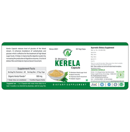 Dr.Bhargav’s Karela Veg Capsule (100 Each)