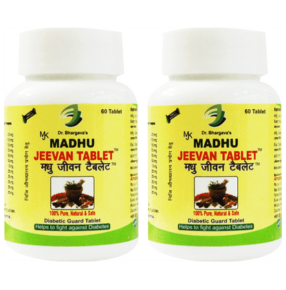 Dr.Bhargav’s Madhu Jeevan Tablet (60 Each) - Classic Derma