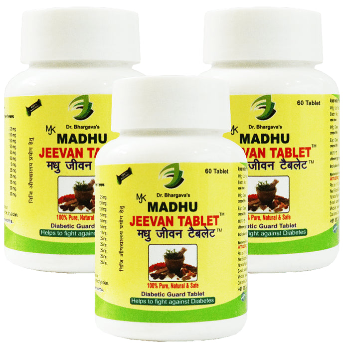 Dr.Bhargav’s Madhu Jeevan Tablet (60 Each) - Classic Derma