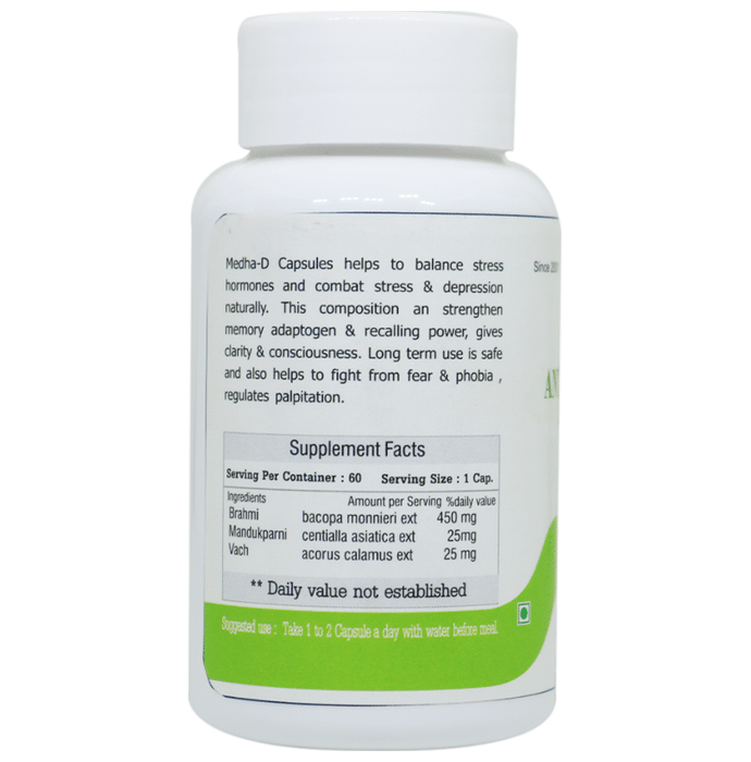 Dr.Bhargav’s Medha-D Anti-depression Veg Capsule (60 Each)