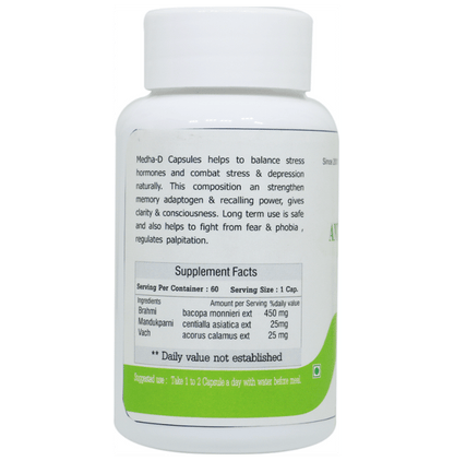Dr.Bhargav’s Medha-D Anti-depression Veg Capsule (60 Each)