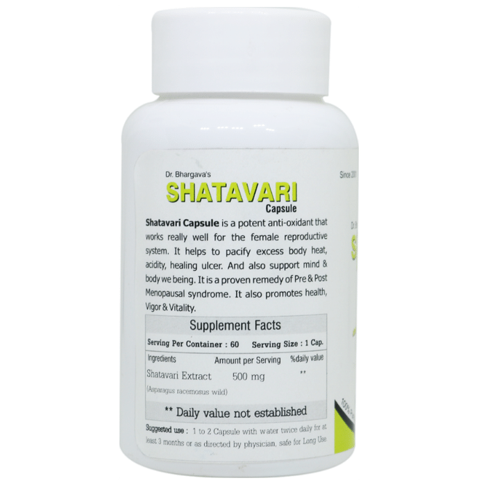Dr.Bhargav’s Shatavari Veg Capsules (60 Each)