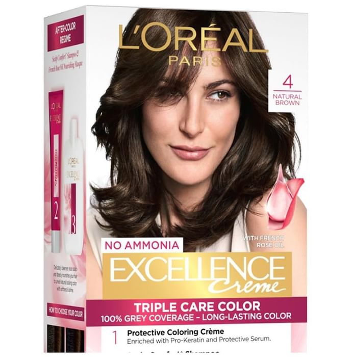 Loreal Excellence Creme Triple Care Color Natural Brown - Classic Derma