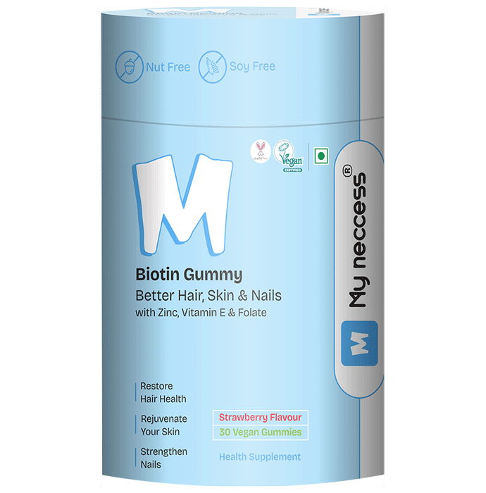 My neccess Biotin Gummy (30 Each) Strawberry - Classic Derma
