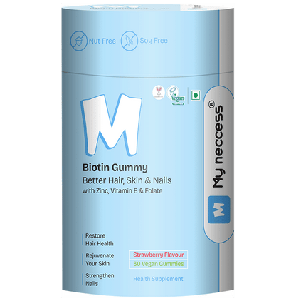 My neccess Biotin Gummy (30 Each) Strawberry - Classic Derma