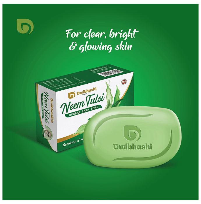 Dwibhashi Neem Tulsi Herbal Bath Soap (100gm Each)