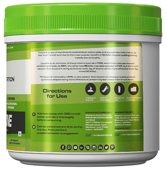 Dynami Nutrition Fermented L-Leucine Powder Pineapple